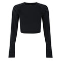 Front - Umbro Womens/Ladies Pro Training Long-Sleeved Crop Top