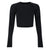 Front - Umbro Womens/Ladies Pro Training Long-Sleeved Crop Top