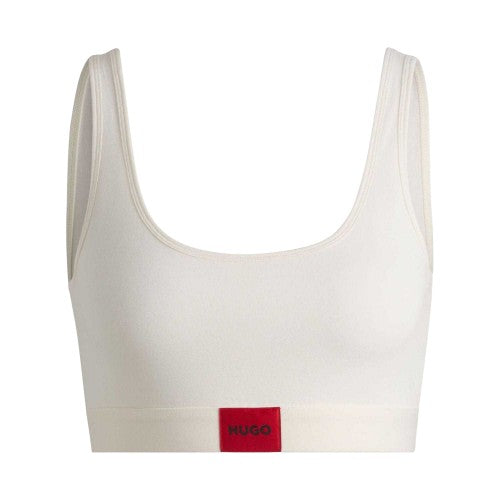 Front - Hugo Womens/Ladies Logo Cotton Stretch Bralette