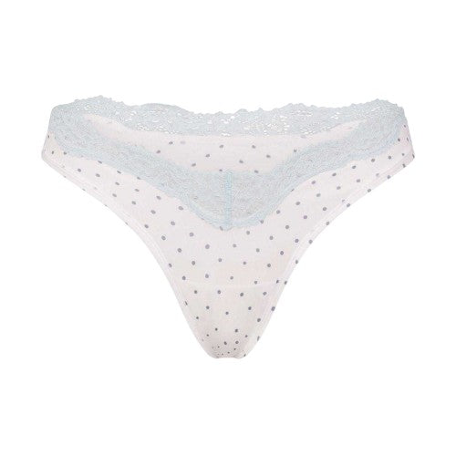 Front - Skims Womens Fits Everybody Lace Dipped Thong