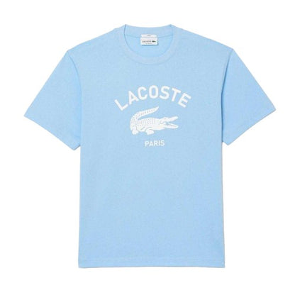 Front - Lacoste Unisex Adult Printed Signature Cotton T-Shirt