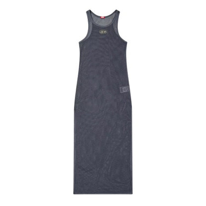 Front - Diesel Womens Mesh Racerback Maxi Beach Coverup