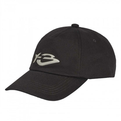 Front - Y-3 Mens Logo Twill Baseball Cap