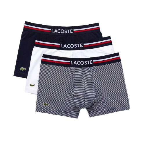 Front - Lacoste Mens Boxer Shorts (Pack of 3)