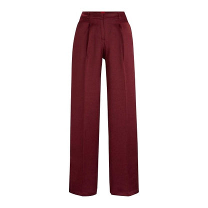 Front - Hugo Boss Womens/Ladies Haroti-1 Regular Trousers