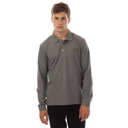 Front - Lyle & Scott Mens Long-Sleeved Polo Shirt