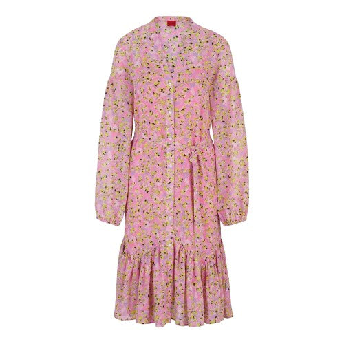 Front - Hugo Womens/Ladies Kawarda-1 Floral Dress