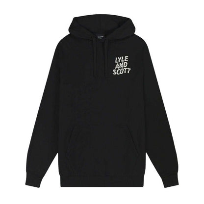 Front - Lyle & Scott Mens Ripple Logo Hoodie
