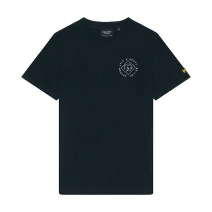 Front - Lyle & Scott Mens Stamp Logo T-Shirt