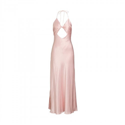 Front - Bardot Womens Isola Halter Neck Viscose Maxi Dress