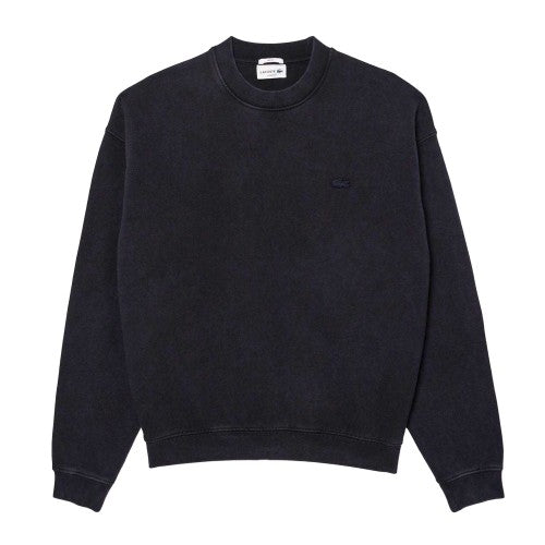 Front - Lacoste Unisex Adult Fleece Washed Loose Sweatshirt