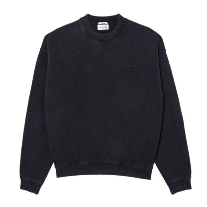 Front - Lacoste Unisex Adult Fleece Washed Loose Sweatshirt