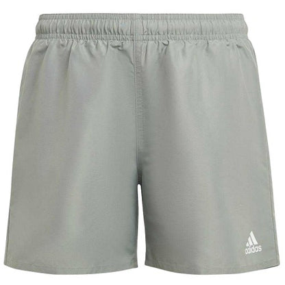 Front - Adidas Boys Classic Badge Sport Swim Shorts