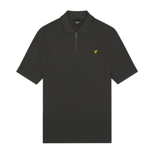 Front - Lyle & Scott Mens Textured Polo Shirt