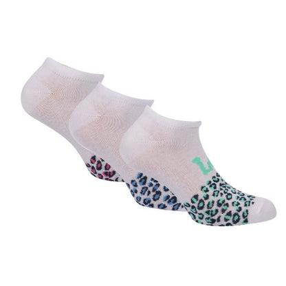 Front - Lee Unisex Adult Leopard Print Liner Socks (Pack of 3)
