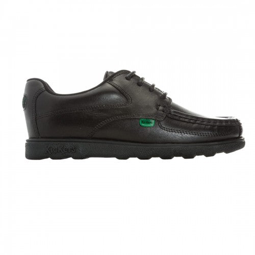 Front - Kickers Boys Fragma Lace Up Shoes