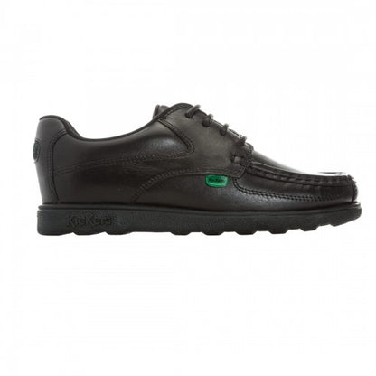Front - Kickers Boys Fragma Lace Up Shoes