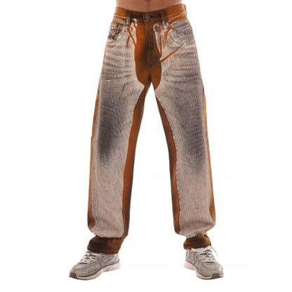 Front - Diesel Mens 2010 D-Macs-S Straight Jeans