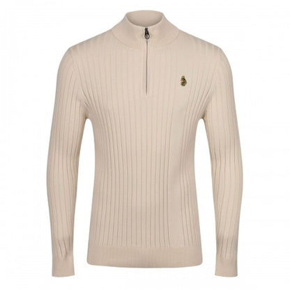 Front - Luke 1977 Mens Tickler Ribbed Funnel Neck Sweatshirt