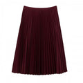 Front - Lacoste Womens/Ladies Fluid Pleated Elasticated Waist Skirt