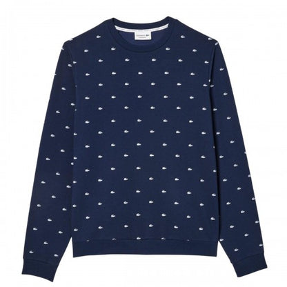 Front - Lacoste Mens Logo Lounge Sweatshirt