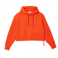 Front - Lacoste Womens/Ladies Short Cut Cotton Hoodie