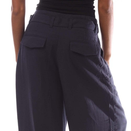 Front - Gant Womens/Ladies Cropped Belted Wide Culottes