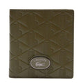 Front - Lacoste Nomogramme Logo Leather Wallet