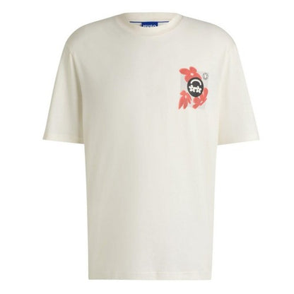 Front - Hugo Mens Nufloro Logo T-Shirt