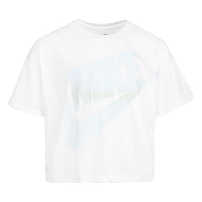 Front - Nike Girls Futura Gradient Boxy T-Shirt