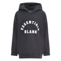 Front - Blank Essentials Childrens/Kids Fleece Pull Over Hoodie