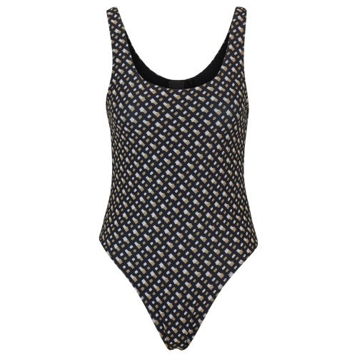 Front - Boss Womens/Ladies Mimi Monogram One Piece Swimsuit