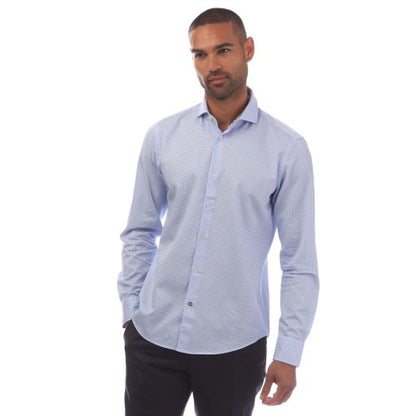 Front - Boss Mens C-Hal Micro Checked Shirt