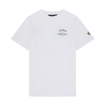 Front - Lyle & Scott Childrens/Kids Racquet Club Graphic T-Shirt