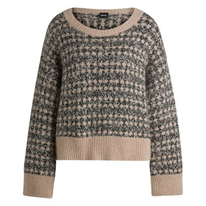 Front - Boss Womens/Ladies Fernade Knitted Jacquard Jumper