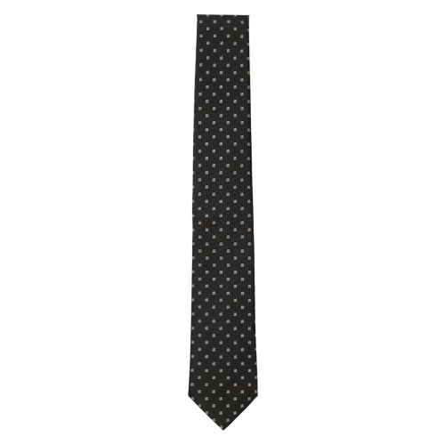 Front - Boss All-Over Print Silk Tie