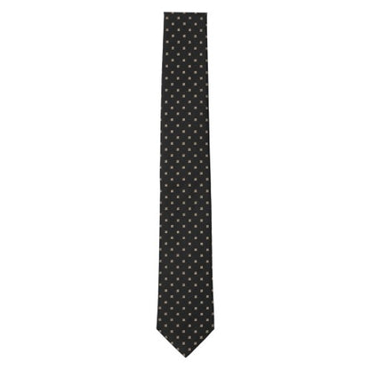 Front - Boss All-Over Print Silk Tie