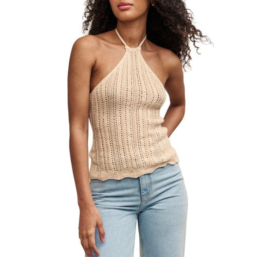 Front - Nobody´s Child Womens/Ladies Crochet Halter Neck Top
