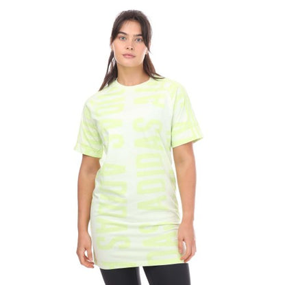 Front - Adidas Womens/Ladies Essentials All-Over Print T-Shirt