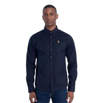 Front - Luke 1977 Mens Oxford Long-Sleeved Shirt
