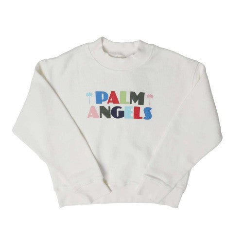 Front - Palm Angels Childrens/Kids Logo Crew Neck Sweatshirt