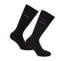 Front - Hugo Boss Mens Striped Crew Socks (Pack of 2)