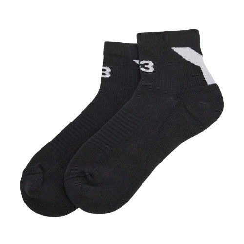 Front - Y-3 Mens Lo Logo Ankle Socks
