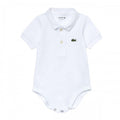 Front - Lacoste Baby Pique Sleepsuit