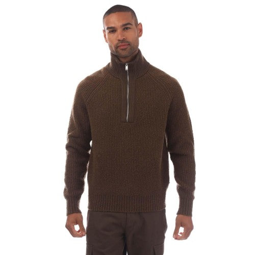Front - Boss Mens C-Ebrezzo Quarter Zip Sweatshirt