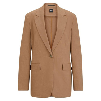 Front - Boss Womens/Ladies Jasena Linen Regular Jacket