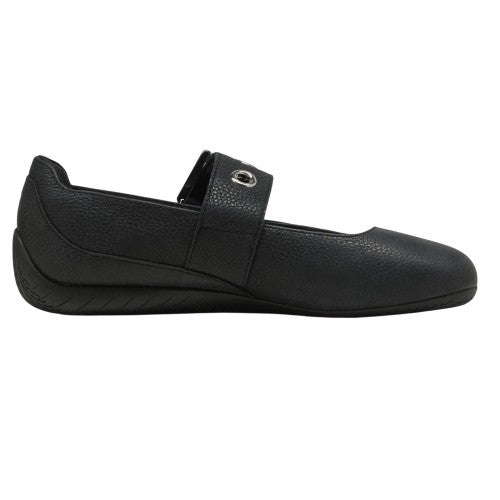 Front - Puma Womens Speedcat Ballet Flats Leather Round Toe