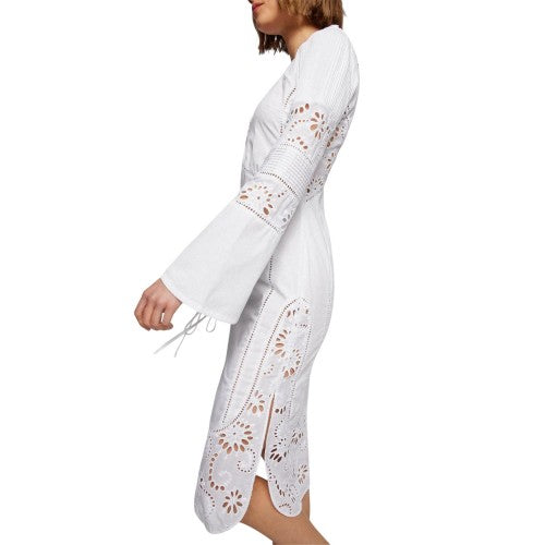 Front - Boss Womens/Ladies Danouk Broderie Trim Dress