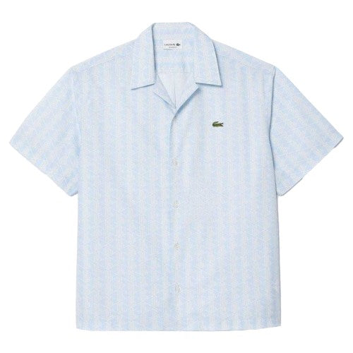 Front - Lacoste Mens Relaxed Fit Short-Sleeved Shirt