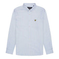 Front - Lyle & Scott Mens Stripe Oxford Shirt